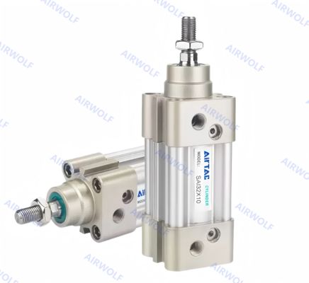 AIRTAC ISO15552 Aluminum Standard Cylinder Double Acting SAI SAID SAIJ Bore 32mm To 200mm Stroke 10mm To 2000mm SAI80X150S SAID200X400S