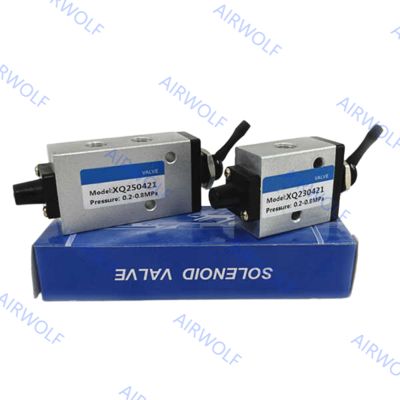 XQ Series Aluminum Pneumatic Manual Valve with 1/8" Port Size NBR Seal for Directional Control