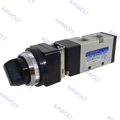MSV8652-02R MSV8652-02TB MSV8652-02LB MSV8652-02PB SHAKO 5/2 way Mechanical Valve 1/4"