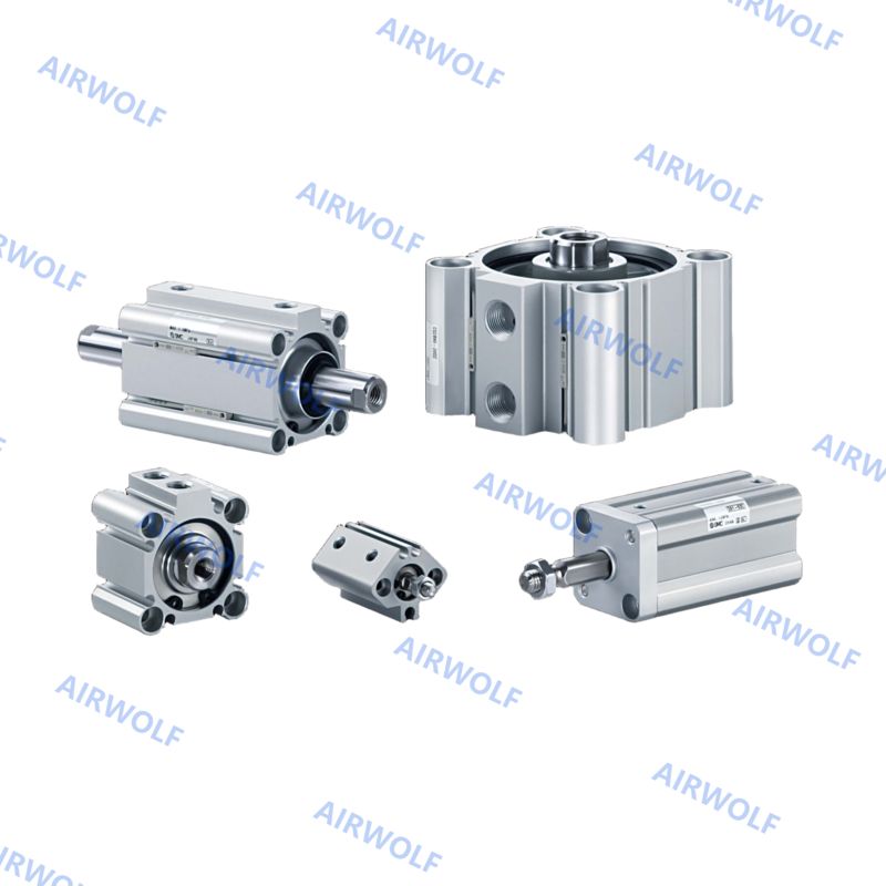 SMC CQ2B Compact Double Acting Pneumatic Cylinder Aluminum Alloy