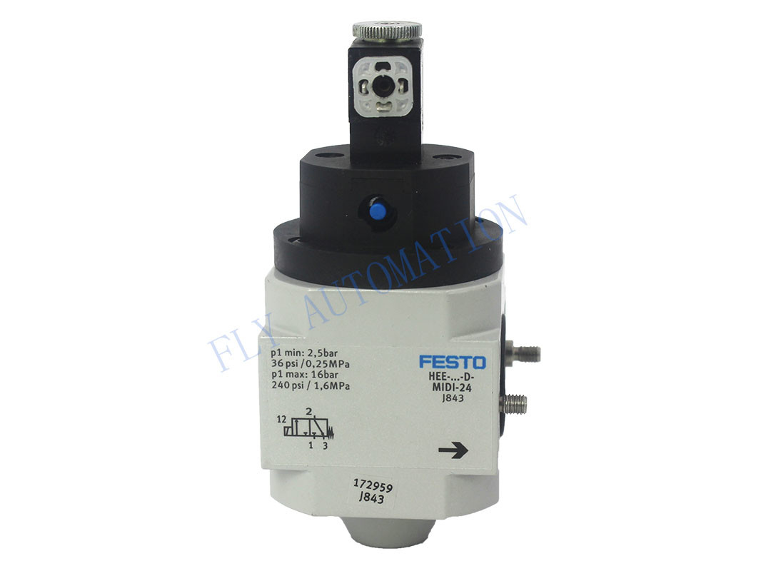 FESTO 172959 HEE-D-MIDI-24 On Off Valve 172956 HEE-D-MINI-24